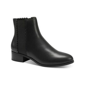 CHARTER CLUB Womens Black Daxi Round Toe Block Heel Slip On Booties 10 M